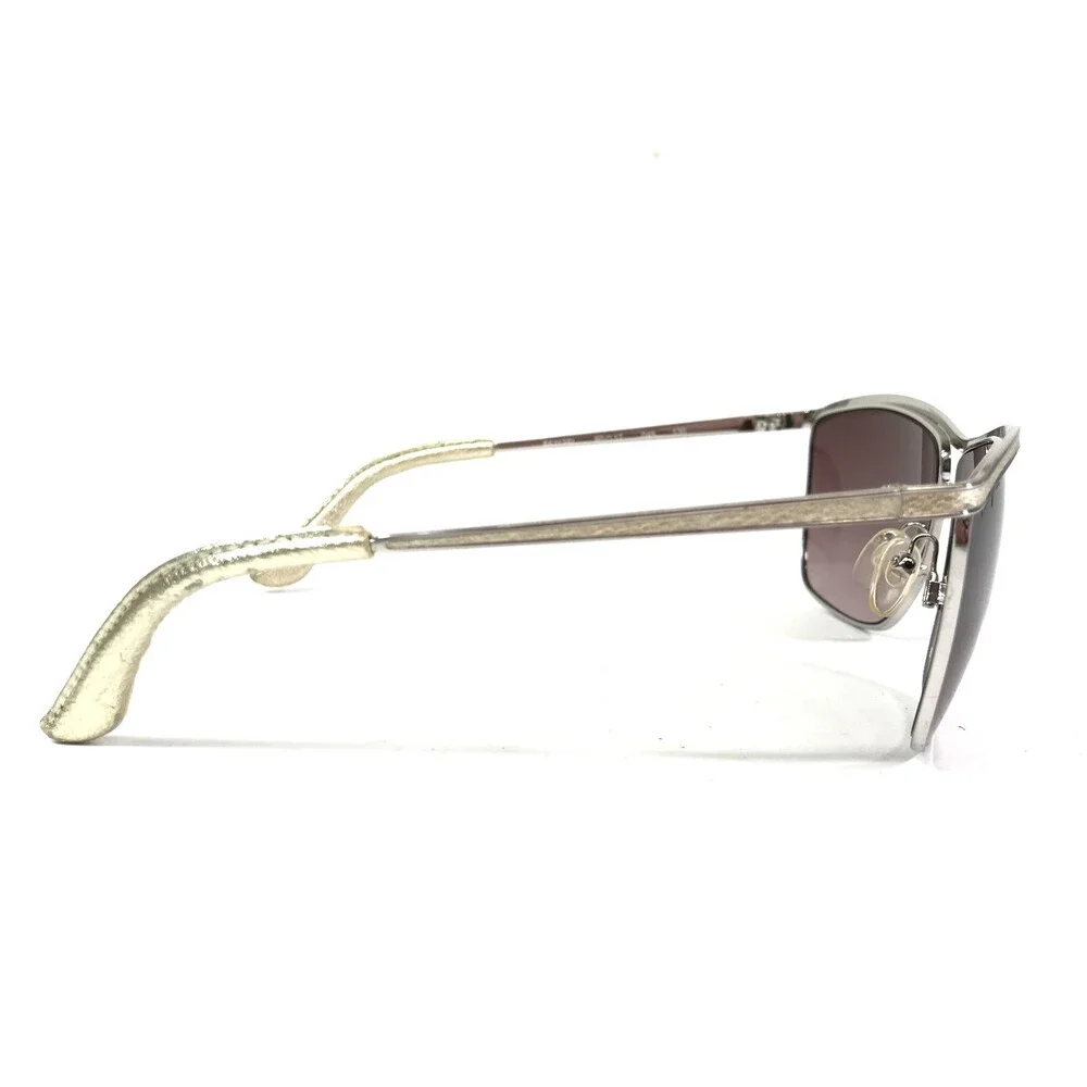 Salvatore Ferragamo Sunglasses SF113SI 045 Gold Silver w/ Purple Gradient Lenses